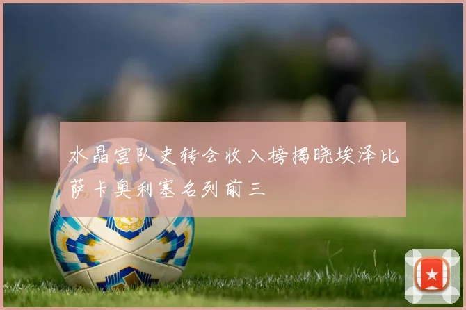 水晶宫队史转会收入榜揭晓埃泽比萨卡奥利塞名列前三